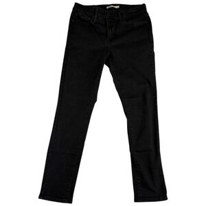 Levi's Slimming Skinny Jeans Womens 31 Black Denim Dark Wash Regular Slim Fit
